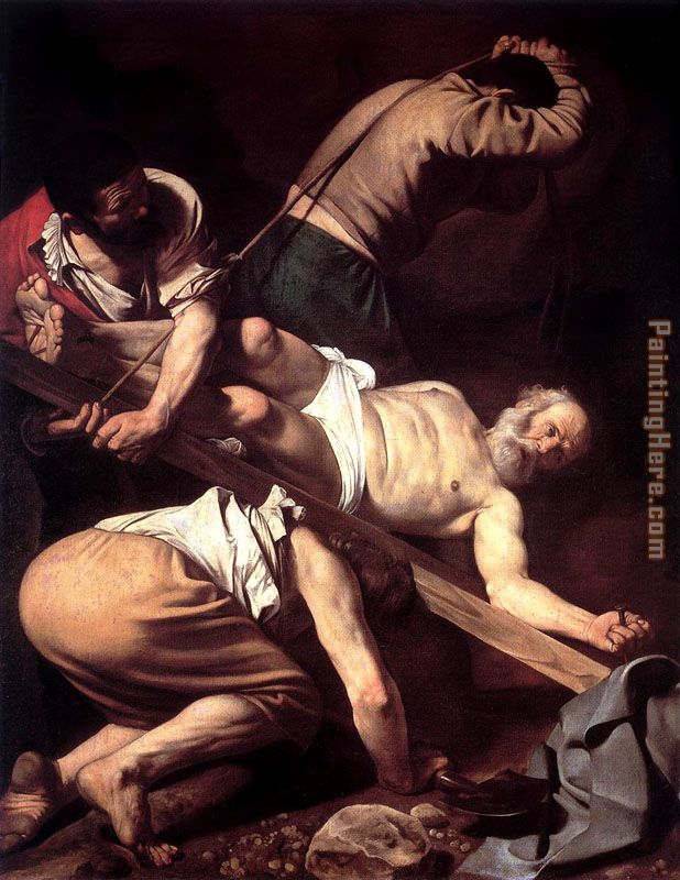 The Crucifixion of Saint Peter painting - Caravaggio The Crucifixion of Saint Peter art painting